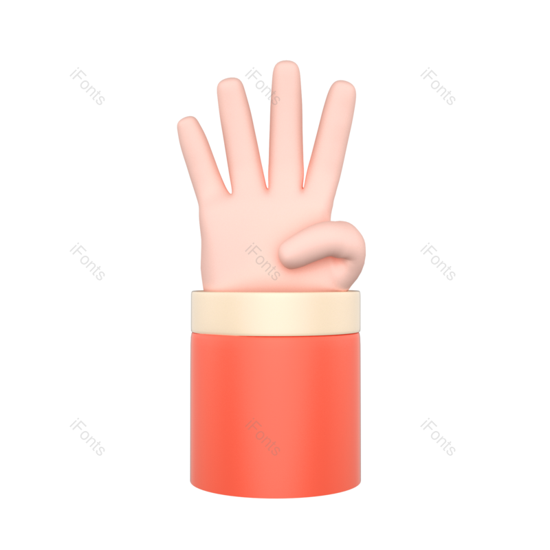 元素图片,立体元素,素材PNG,手势免抠素材